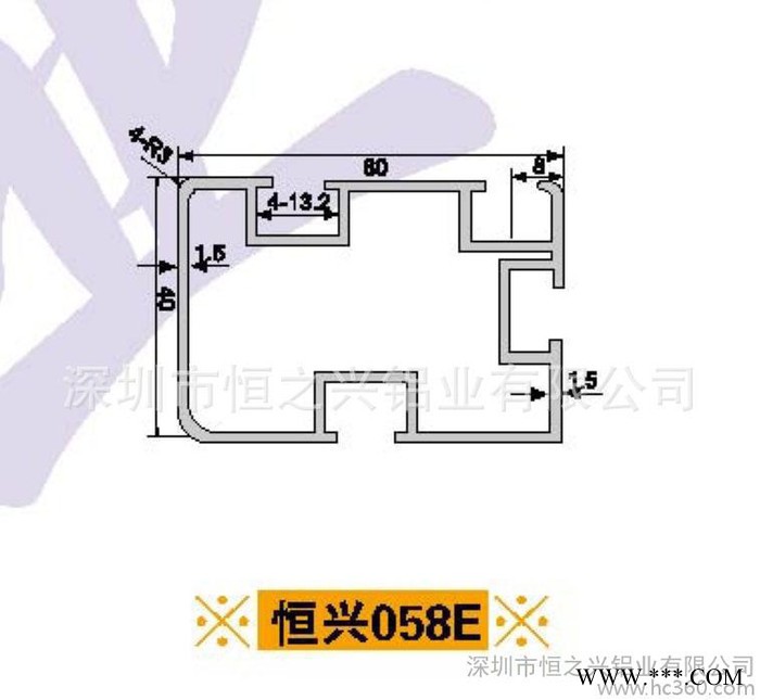 铝型材 皮带线铝材 HZX-058E图2