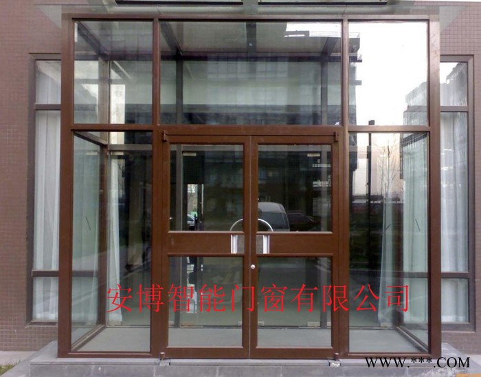 直销铝型材楼宇进户门 小区单元入口门专业定制
