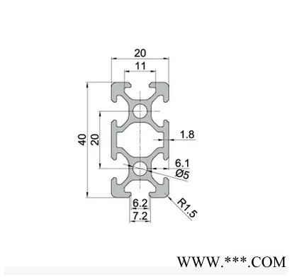 2040铝型材**苏州硕玛铝业图2