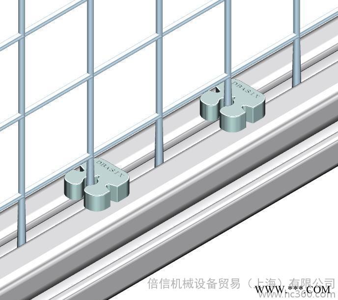 工业铝型材 铁丝网格防护围栏卡扣图2