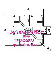 上海安腾铝业批发生产工业铝型材AT-8-4040E图2