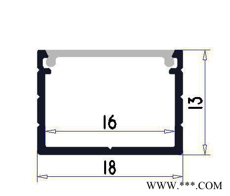 铝型材,LED灯条铝槽,硬灯条铝外壳图1