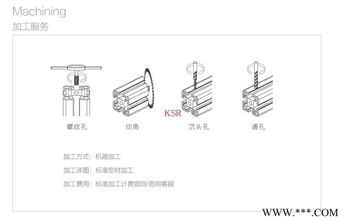 供应铝合金3030 国标工业铝型材3030鱼缸框架铝合金型材光伏支架型材图3