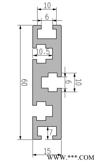 上海贝派BP-6-1560铝型材图2