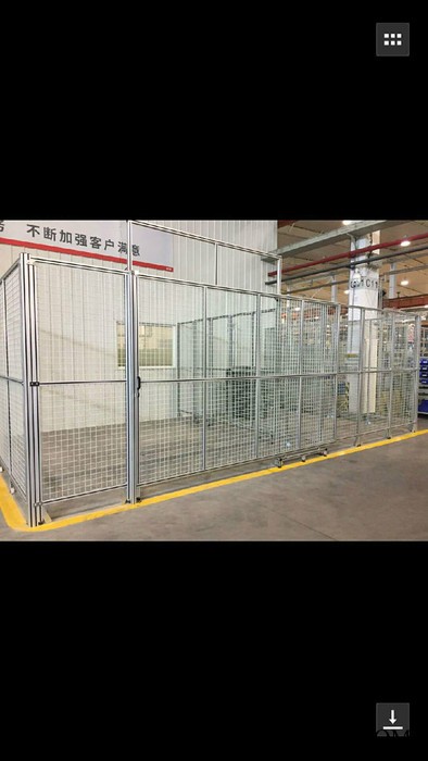 青岛厂家供应003 铝型材围网车间隔断结实耐用选科尔福图7