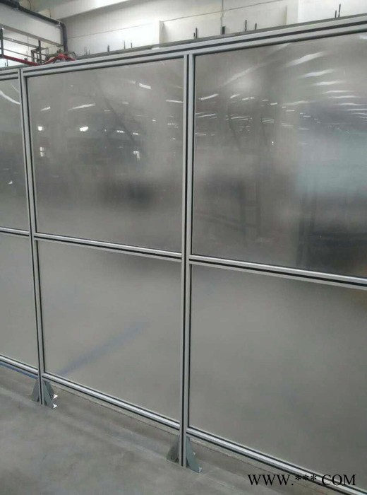 青岛厂家供应003 铝型材围网车间隔断结实耐用选科尔福图4