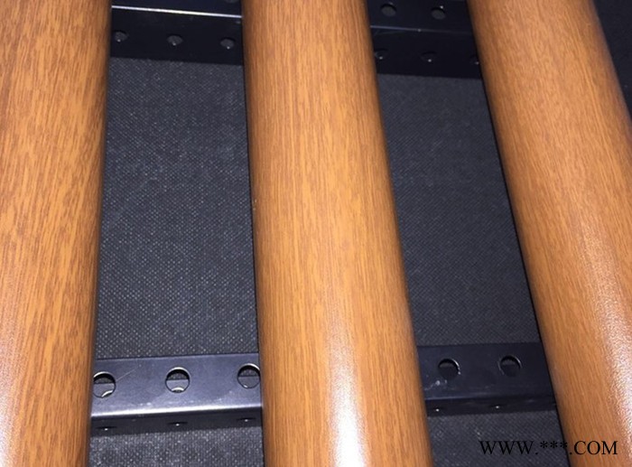 广州莱斯顿木纹铝圆管铝型材 木纹铝圆管天花图2