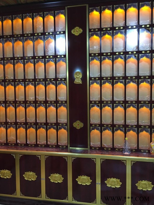 兴隆铜铸法器 铝合金佛龛 牌位架厂家 寺庙佛龛骨灰牌位架 佛龛骨灰牌位架厂家批发图3
