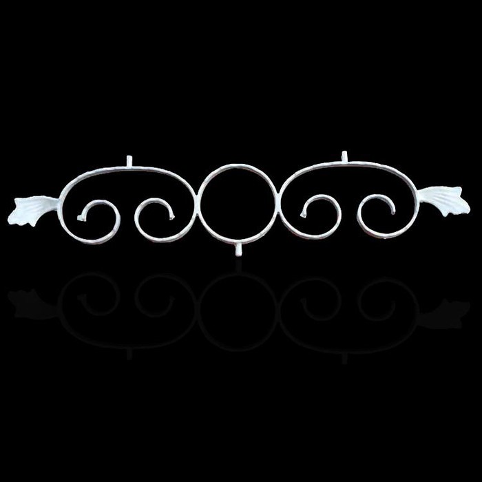 锌钢护栏配件铝铸花 HL-014如意花报价图3