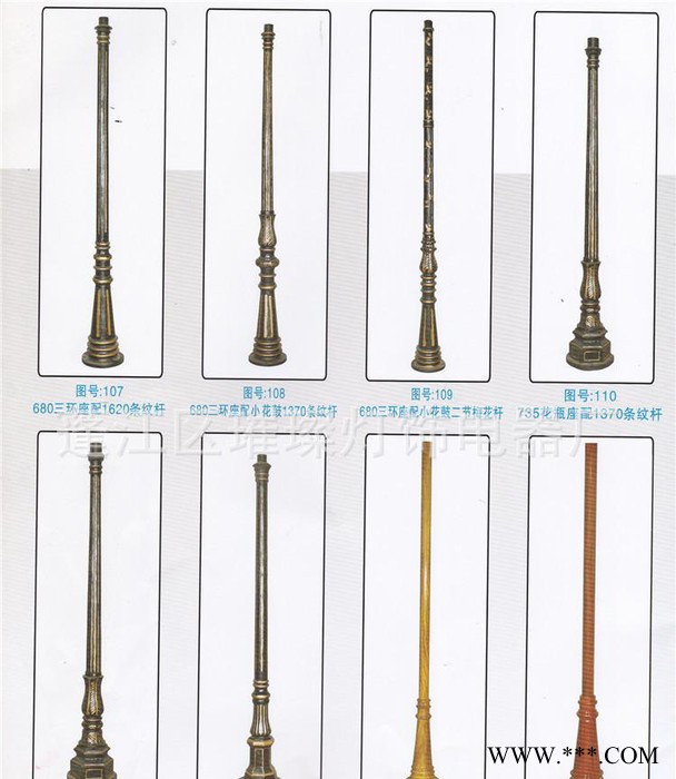 铝灯柱 路灯铸铁 欧式铸灯图2