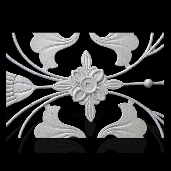 占胜 锌钢护栏配件铝铸花 HL-001百合花  500*600图4