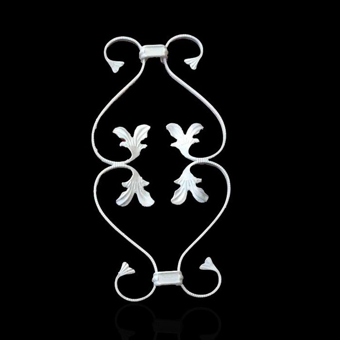 锌钢护栏配件铝铸花 HL-007双瓶内四叶图3