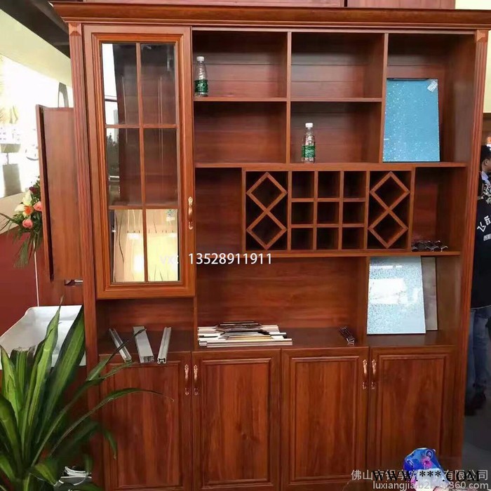 铝享家L-005全铝家具家居铝材型材整体柜橱柜酒柜系列图5