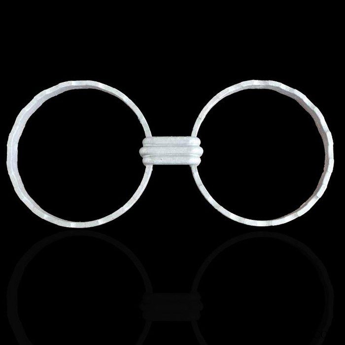 厂家供应庭院护栏配件铝铸花HL-028双环图2