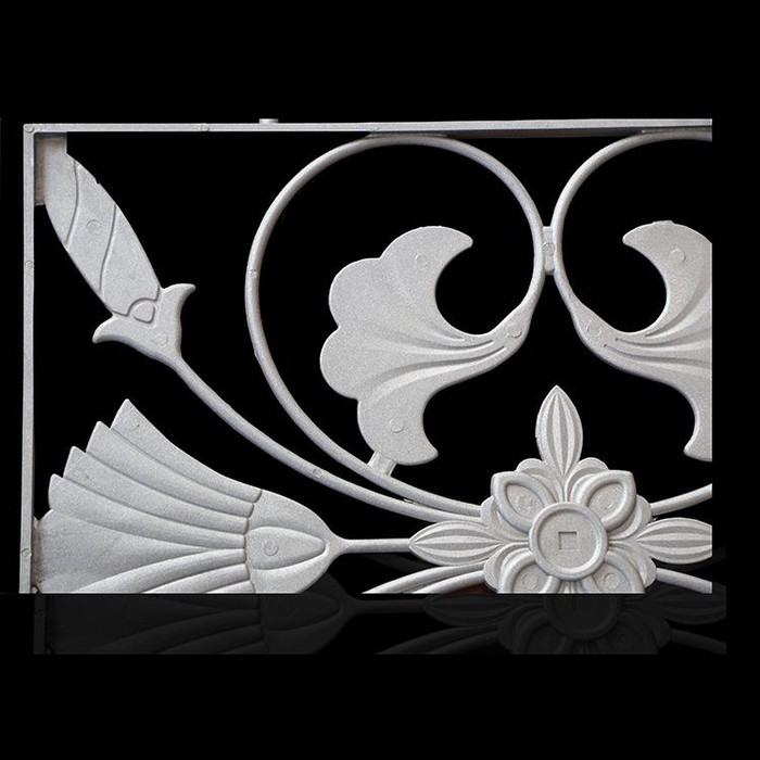 厂家供应锌钢护栏配件铝铸花别名百合花图3