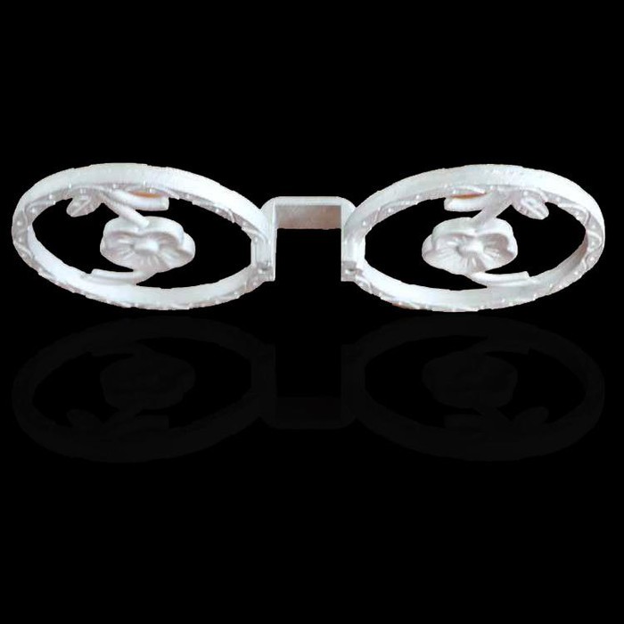 厂家供应庭院护栏配件铝铸花,双环花批发图4