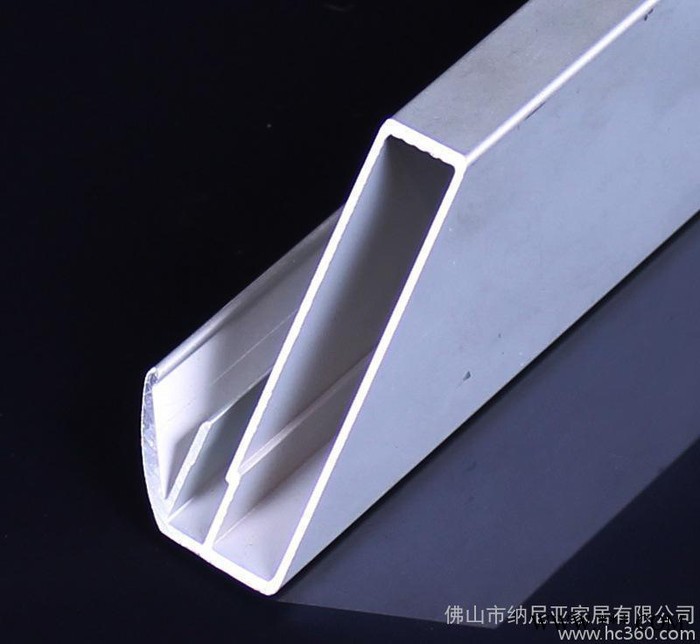 带拉手铝框铝材 可卡5.5mm玻璃板 橱柜玻璃门边框铝材 生图2