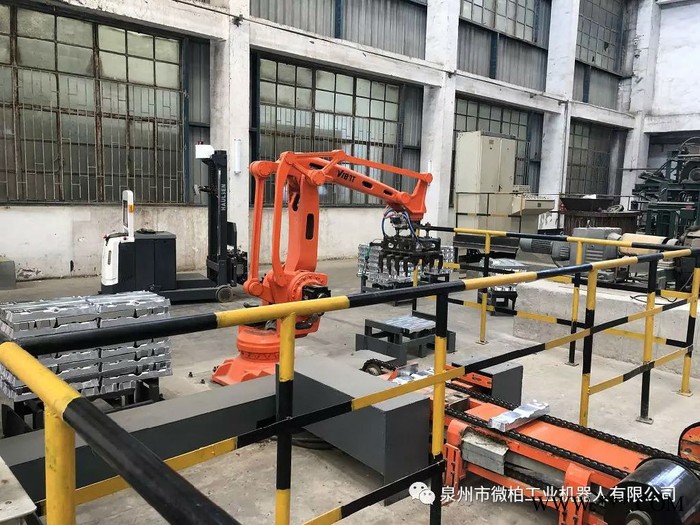 广东锌锭、铝锭码垛叠锭机器人 电解铝、原铝刮渣机器人图4