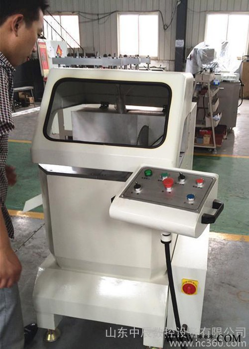 橱柜封边铝材切角机 广告画相框 45度铝型材重型单头切割锯图2