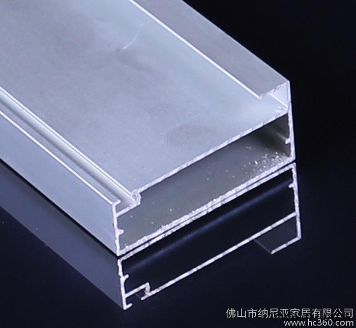**玻璃门铝框 玻璃板边框 卡5.9mm 橱柜门铝材 生产图3
