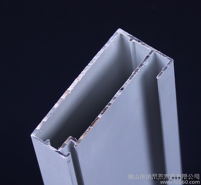 **玻璃门铝框 玻璃板边框 卡5.9mm 橱柜门铝材 生产图2