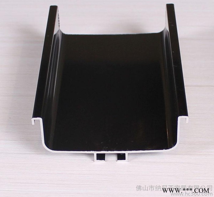 新款亮灰色铝合金免拉手 地柜门板U型拉手 生产家具橱柜铝材图3