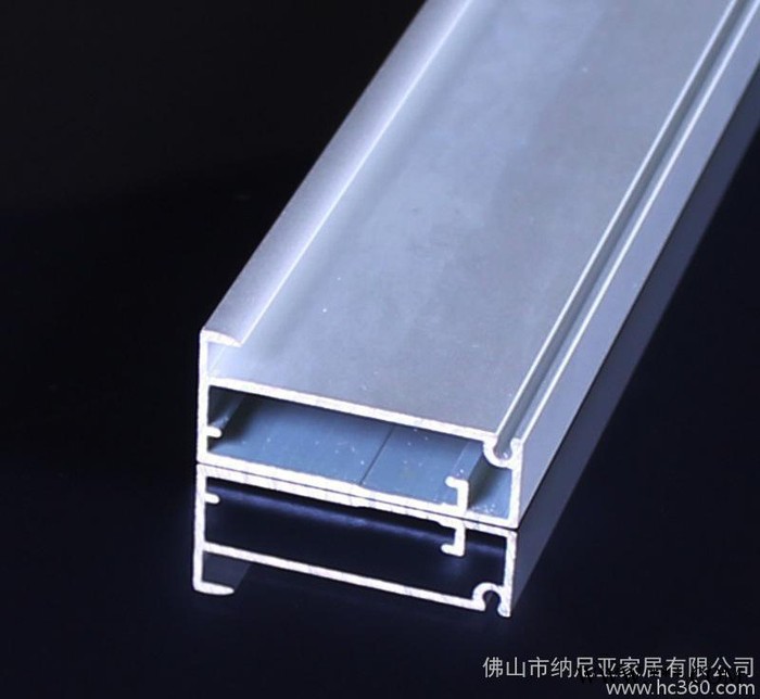 玻璃门铝框铝材 橱柜衣柜门边框铝材 卡5.5mm 生产 可定图3