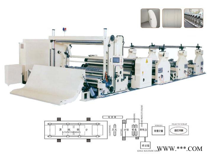精诺机械高速盘纸分切机 型号可定制卫生纸分盘加工设备图4
