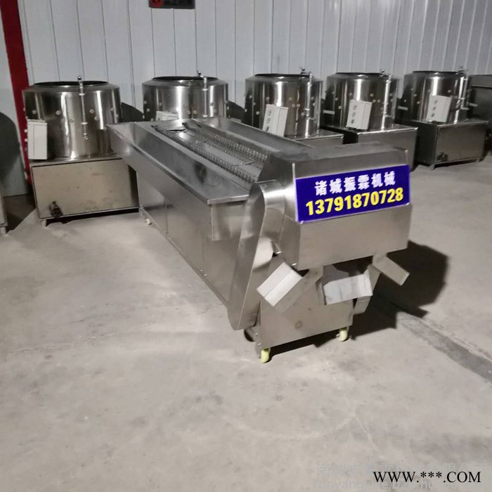 高速鸡爪分切机 大爪切小爪设备 毛料鸡爪漂烫脱皮清洗分割全自动流水线图6