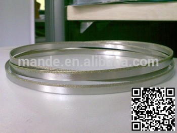 曼德MD5914金刚石工具出榫机分切机刀片无接缝环形带锯条定做锯片不锈钢金刚石涂层带锯切割机锯条图2