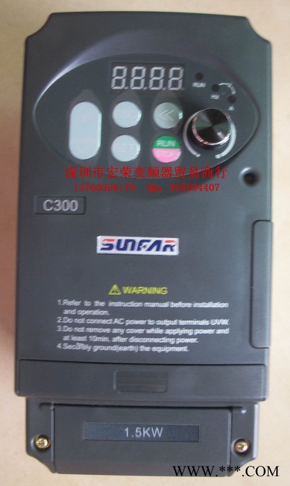 供应SUNFAR变频器C300-4T0015 饮料生产设备用、食品厂分切机用SUNFAR变频器图2