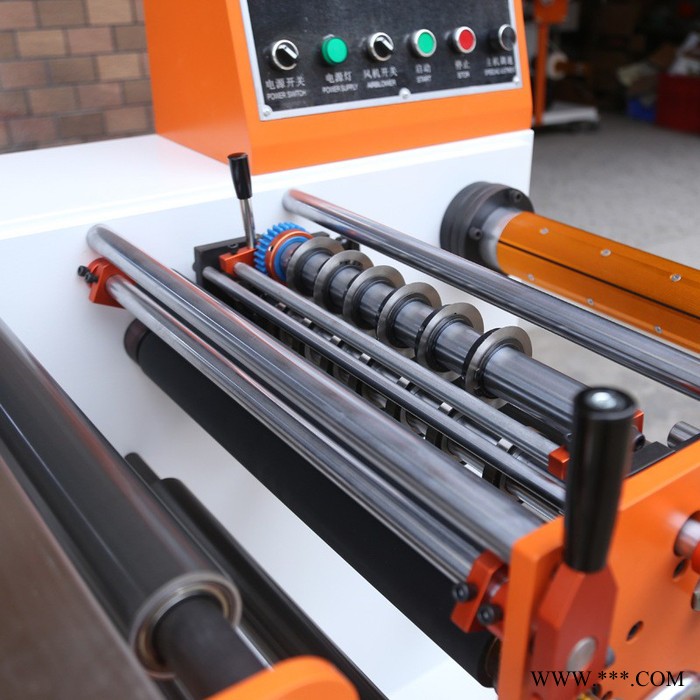 **卧式标签分切机 纠偏收料复卷标签分条机 不干胶分切机 包邮图3