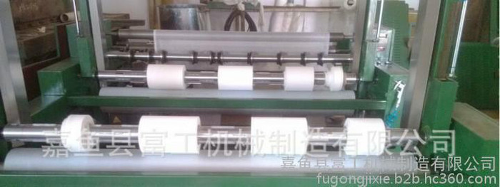 嘉鱼富工牌，型号FG-120供应定制纱布分切机，分割机，速度高噪音小，切割面整齐无毛边，维护简便，易于操作图2