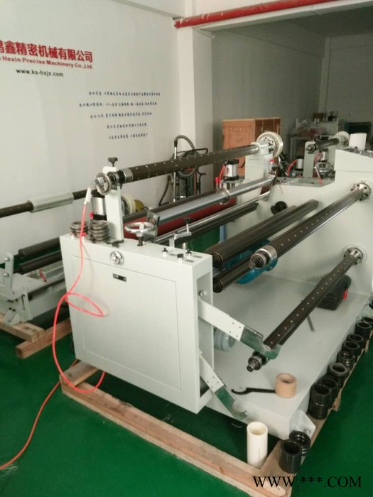 供应鹤鑫机械1300 不干胶 贴合分条机、650分切机图2