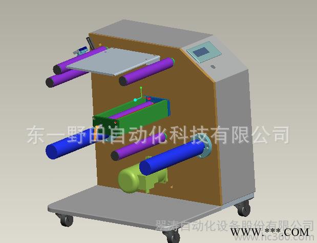 分切复卷机 印刷设备 单轴收卷型式复卷机 薄膜分切机深圳复卷图1