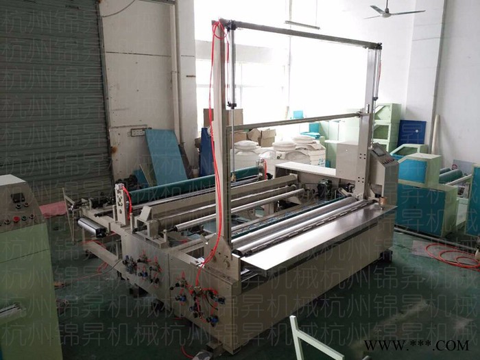 锦昇机械1800 无纺布气刀点断分切复卷机无纺布打虚线分切机卷筒湿巾设备杭州无纺布气刀点断机全自动带纠偏点断分切设备图2