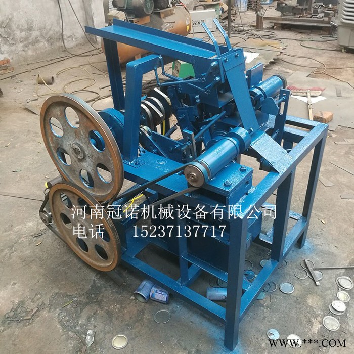 冠诺GN-750 新型易拉罐自动剥盖机 铁罐分切机  废旧易拉罐破碎机  易拉罐剥铝机 易拉罐剪开压平一体机图5