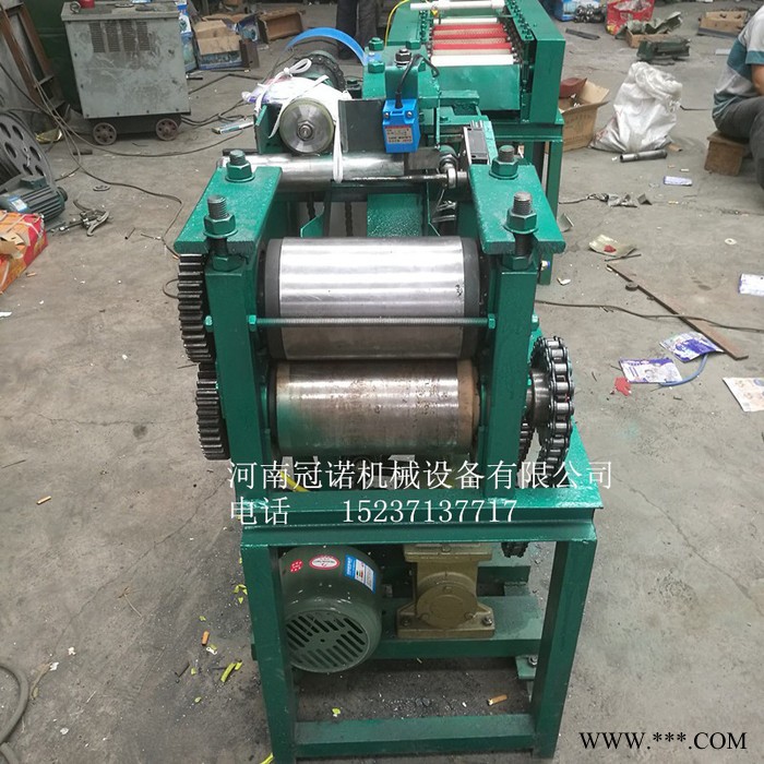 冠诺GN-750 新型易拉罐自动剥盖机 铁罐分切机  废旧易拉罐破碎机  易拉罐剥铝机 易拉罐剪开压平一体机图7