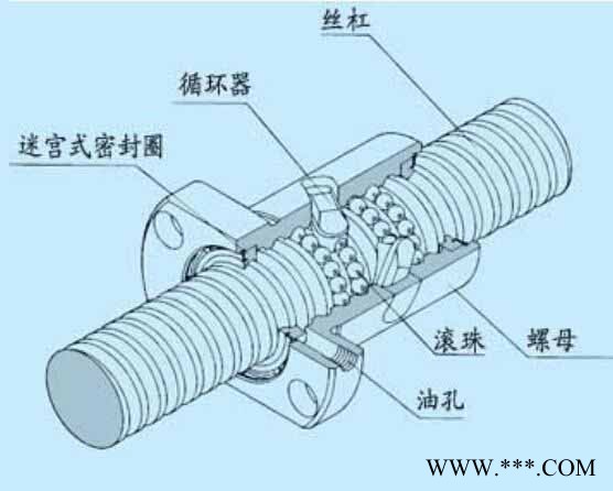 高精度冷轧台稳T-WIN滚珠丝杆带TBI标准螺母图2
