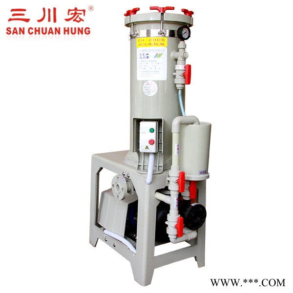 三川宏电镀过滤机耐酸碱耐腐蚀电镀液过滤电镀过滤器图2