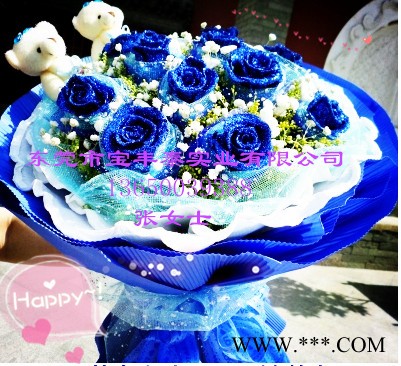 新鲜幻彩玫瑰着色剂植物工艺品图2