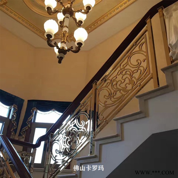 铜艺护栏电镀24K金图3