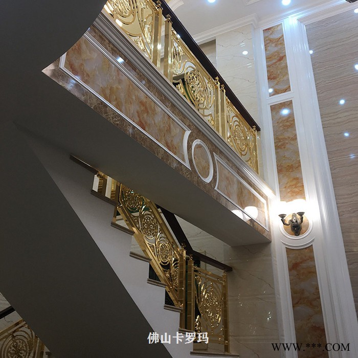 铜艺护栏电镀24K金图5