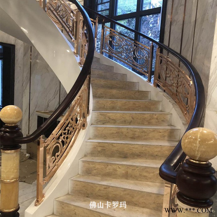 铜艺护栏电镀24K金图2