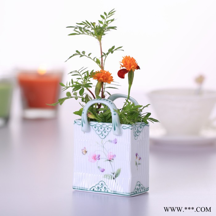 西尚玫瑰 供应床头柜装饰品陶瓷小工艺品摆设 电镀陶瓷摆件图3