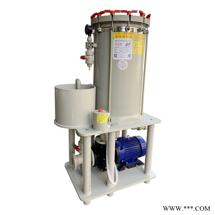 电镀过滤机 三川宏CB2008KD4022塑料材质自吸泵驱动耐腐蚀镀铜镍铬锌锡钯电镀过滤机图3