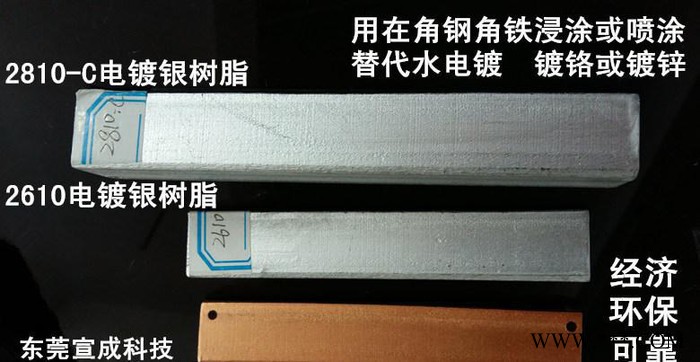 烤漆电镀银树脂2810-A(烤180度不变黄,金属感强，接近图2
