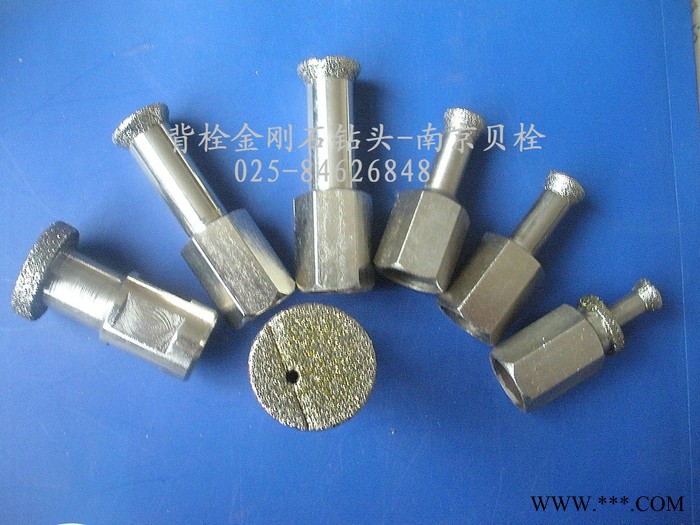 供应旺安M6. M8厂家直供电镀金刚石背栓钻头石材钻图2