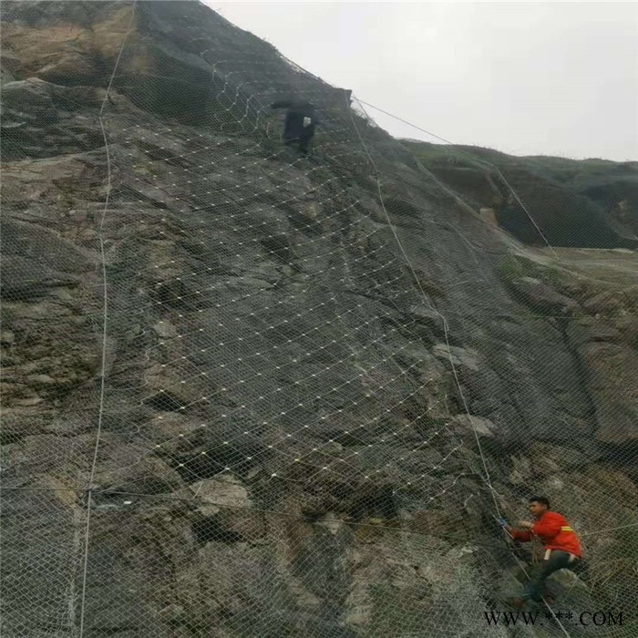 继乾 防护边坡公司  供应定做 电镀锌钛克网  边坡主动拦石网图6