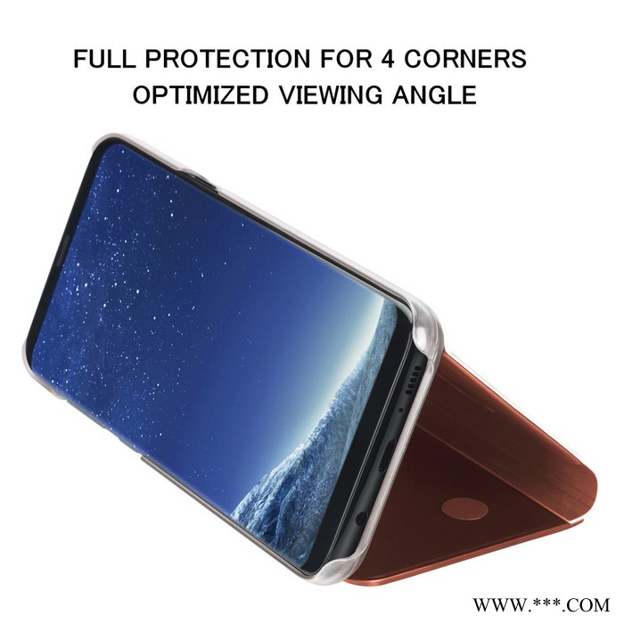 S8三星 电镀镜面支架手机壳加工电镀批发图2